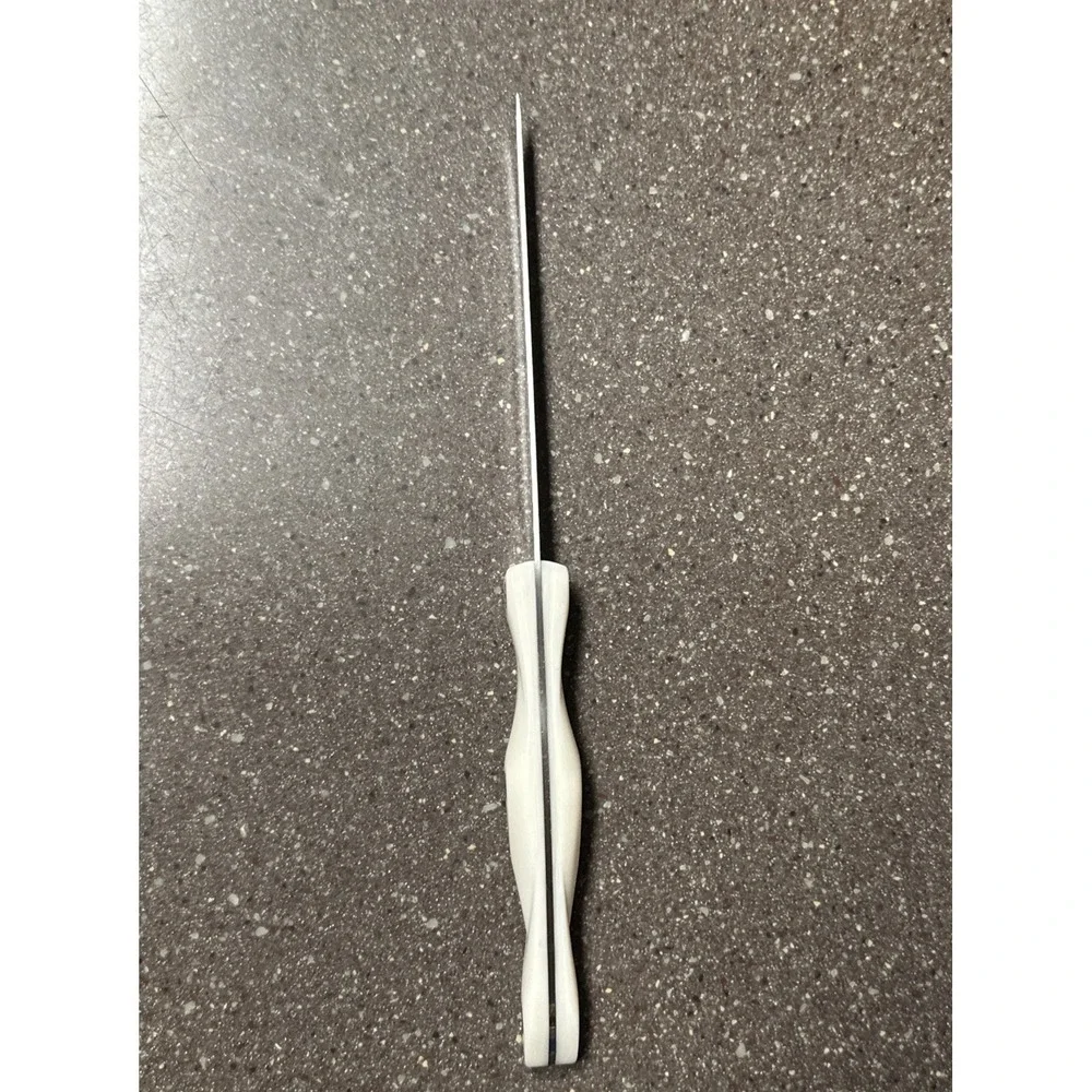 CUTCO 1721 KN Trimmer Utility Knife White Pearl Handle Serrated USA Made